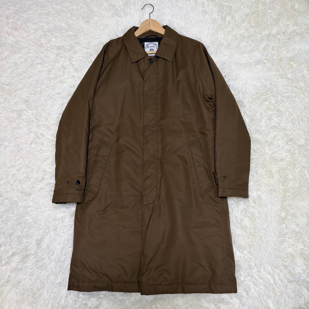 美品 ナノユニバース×河田ダウン ハイブリッドダウンステンカラー