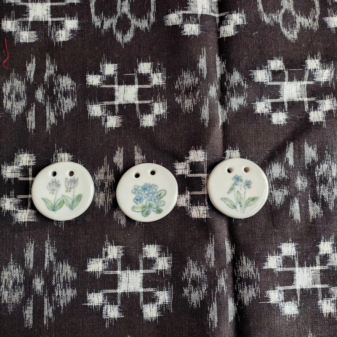 ナル 白い波様予約品 絣リメイク 縦長、横長トートバッグ2点