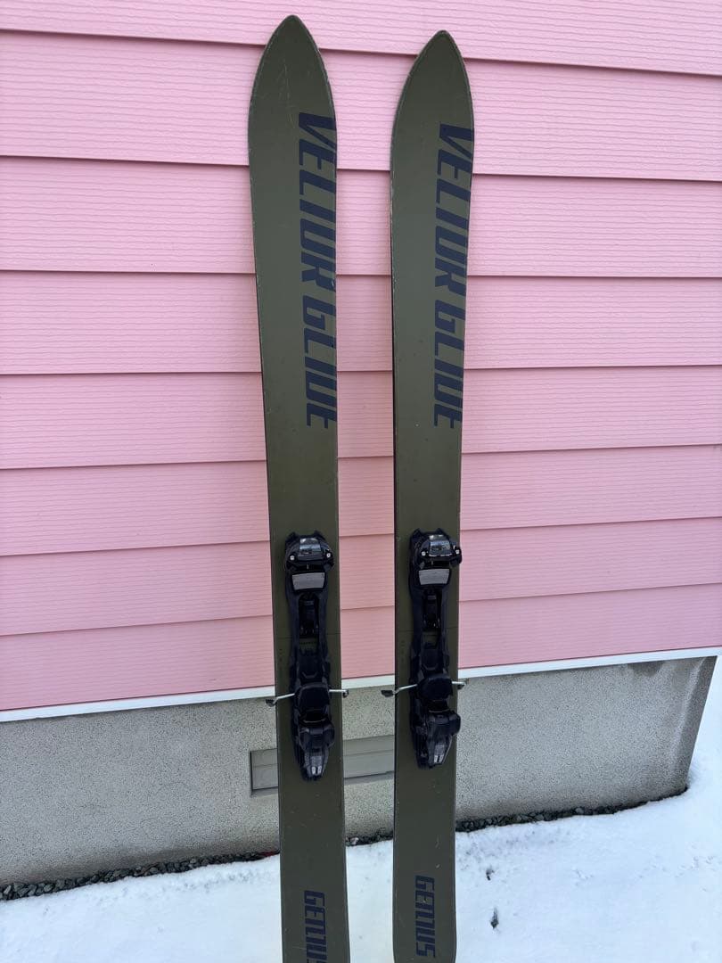 VELTUR GLIDE GENIUS 193 marker duke シール付 VECTOR GLIDE ベクターグライド スキー VECTOR GLIDE 193cm オリーブ