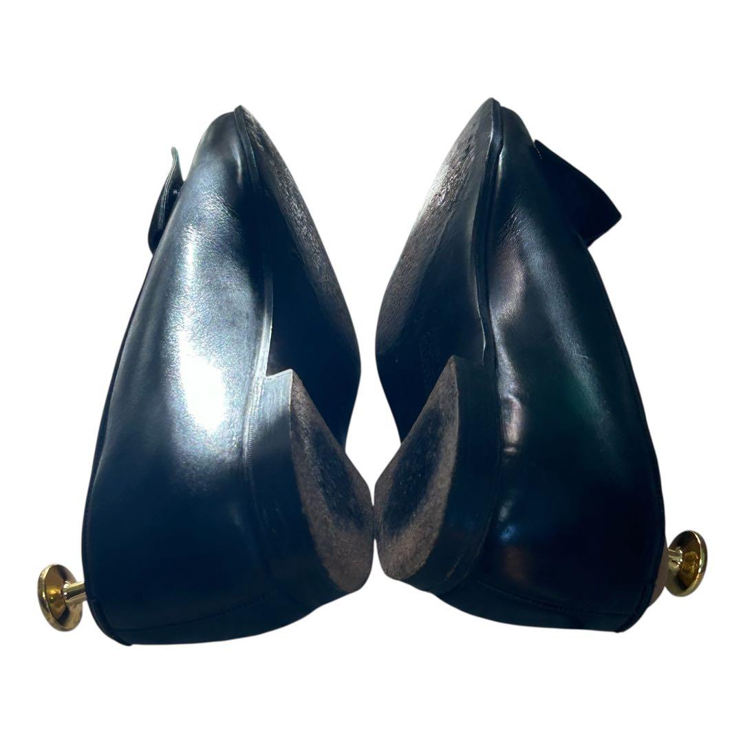 美品 希少ポールスチュアート オペラパンプス ブラック24.5cm 英国製