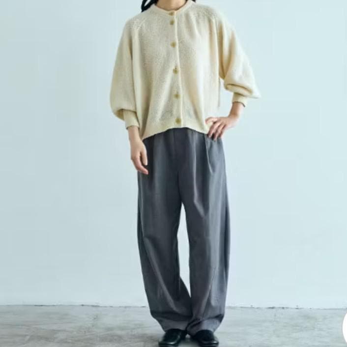 未使用タグ付✨️中川政七商店｜防縮ウールのブークレヤーンカーディガン アイボリー 衣/衣料品/カーディガン(並び順：価格(安い順))｜中川政七商店