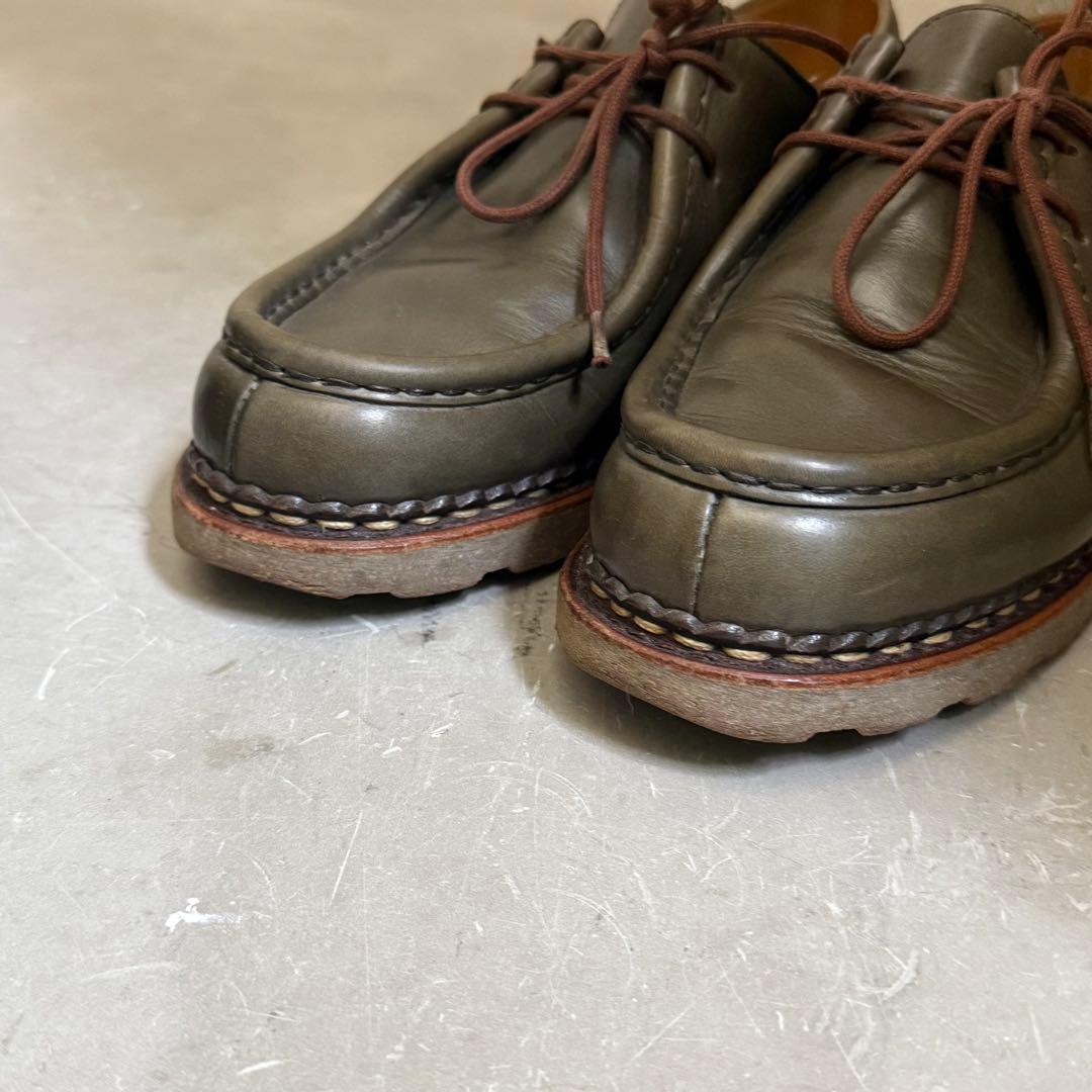 パラブーツ ミカエル 7 オリーブ グリーン - メルカリ