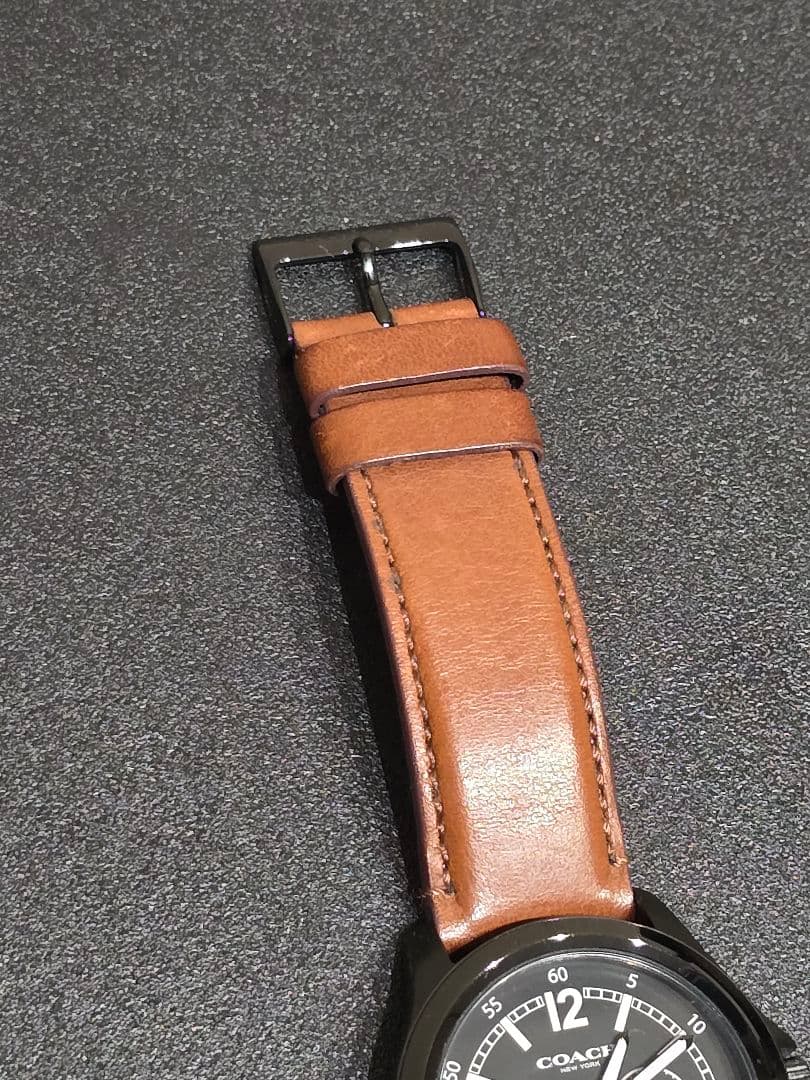 COACH アナログ腕時計 クロノグラフ - メルカリ