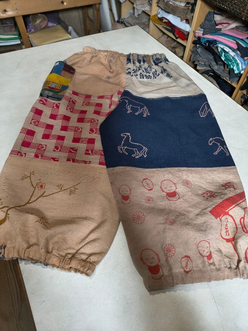 ☆柿渋染め手ぬぐいパンツ☆男女兼用☆ - メルカリ