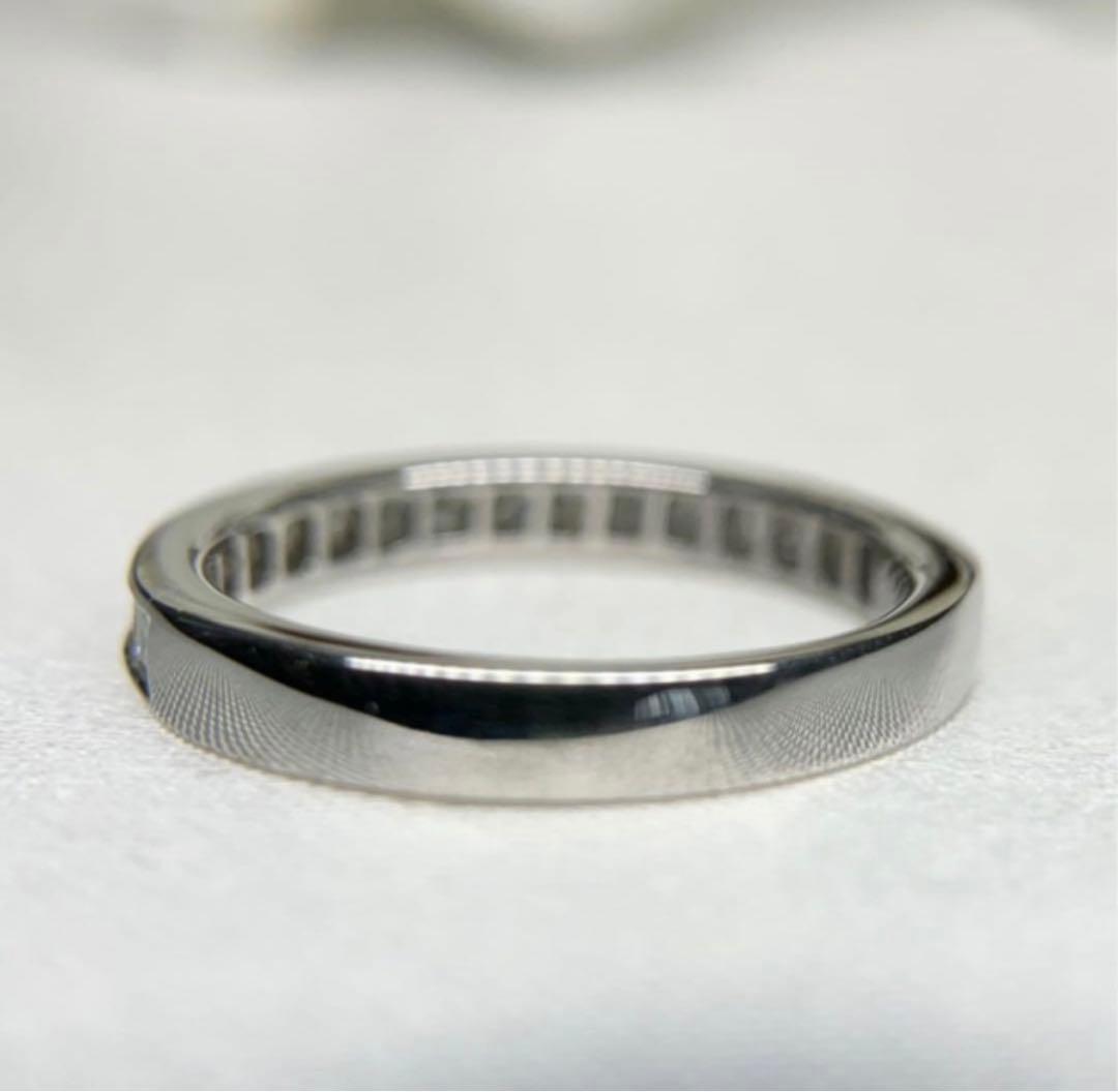 プリンセスカット ダイヤモンド エタニティ リング 0.59ct ダイヤ