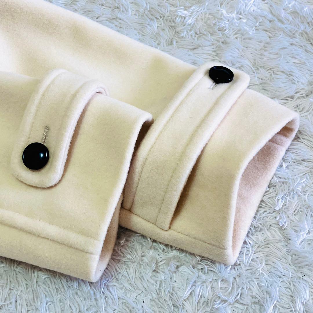 極美品 組曲 ダッフルコート カシミヤ ホワイト 榮倉奈々着用 XL