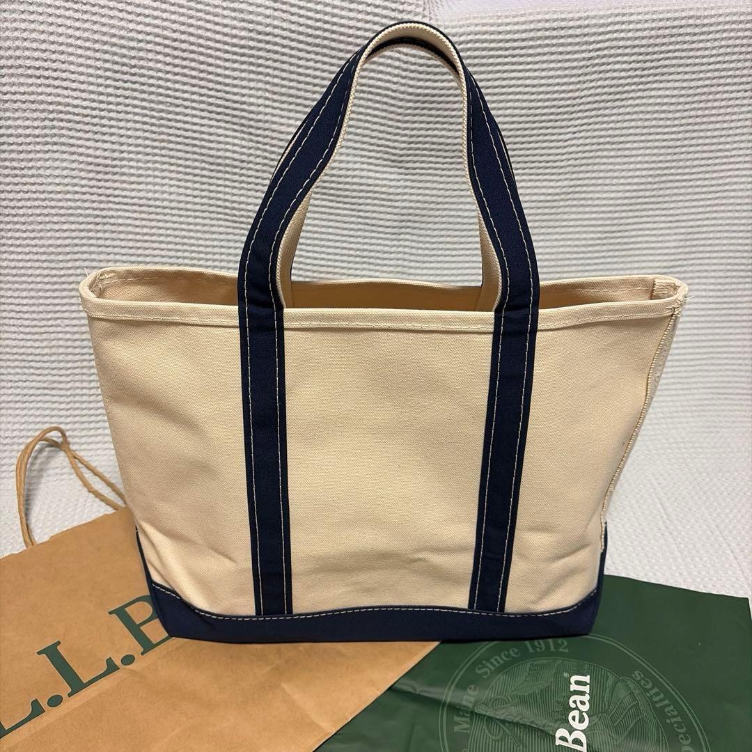【新品】L.L.Bean トートバッグ　Ｍ　ネイビー　USA　袋付き