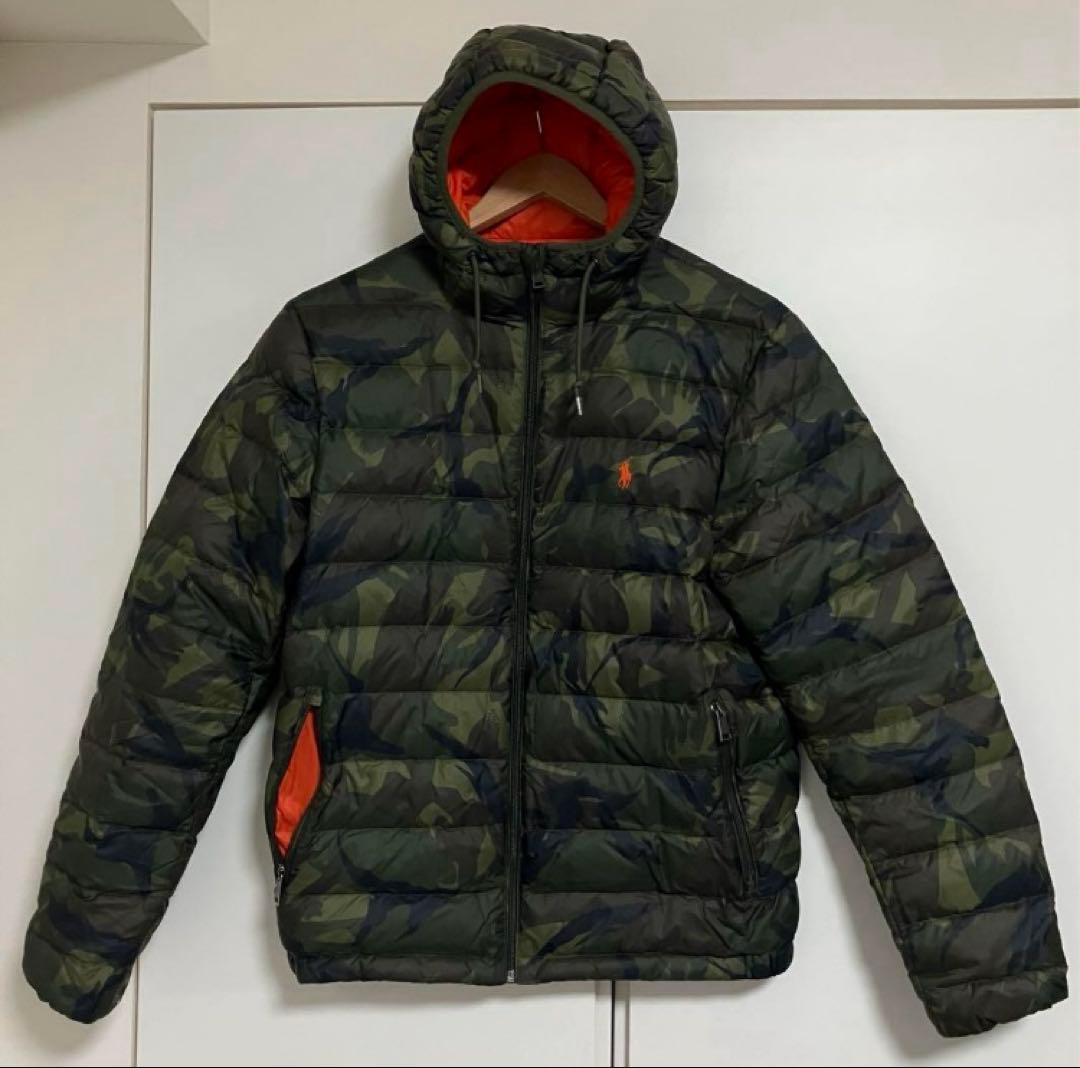 POLO RALPH LAURENポロラルフローレンの迷彩柄ダウンジャケット S