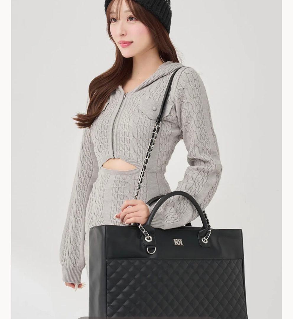 Darich DDキルティングワイドマルチトートバッグ BLK ダーリッチ