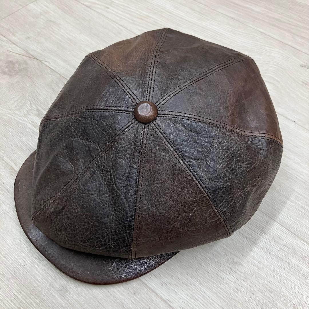 オールドジョー　OLD JOE レザーキャスケット OLD JOE (オールドジョー) / PATINA HORSE-HIDE PEAKED CAP(EAR GUARD