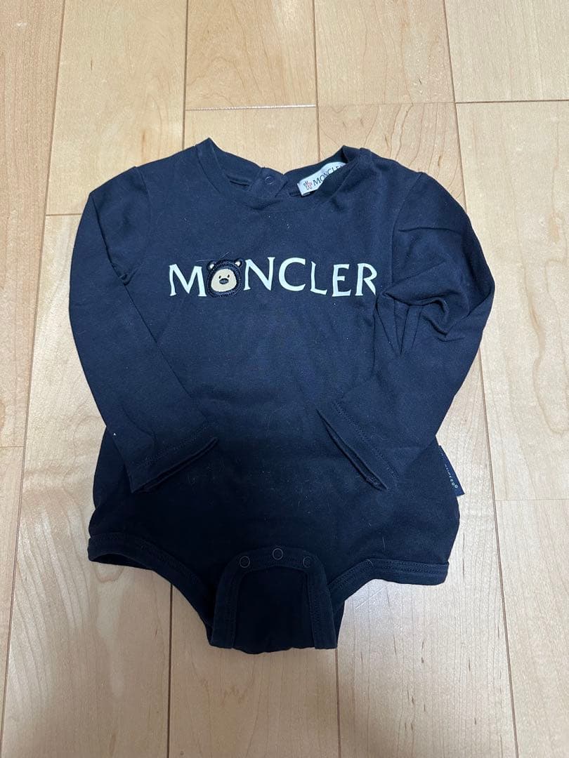 MONCLER ネイビー ロンパース Navy Blue Lauros Hooded Short Down Jacket - Short Down Jackets for