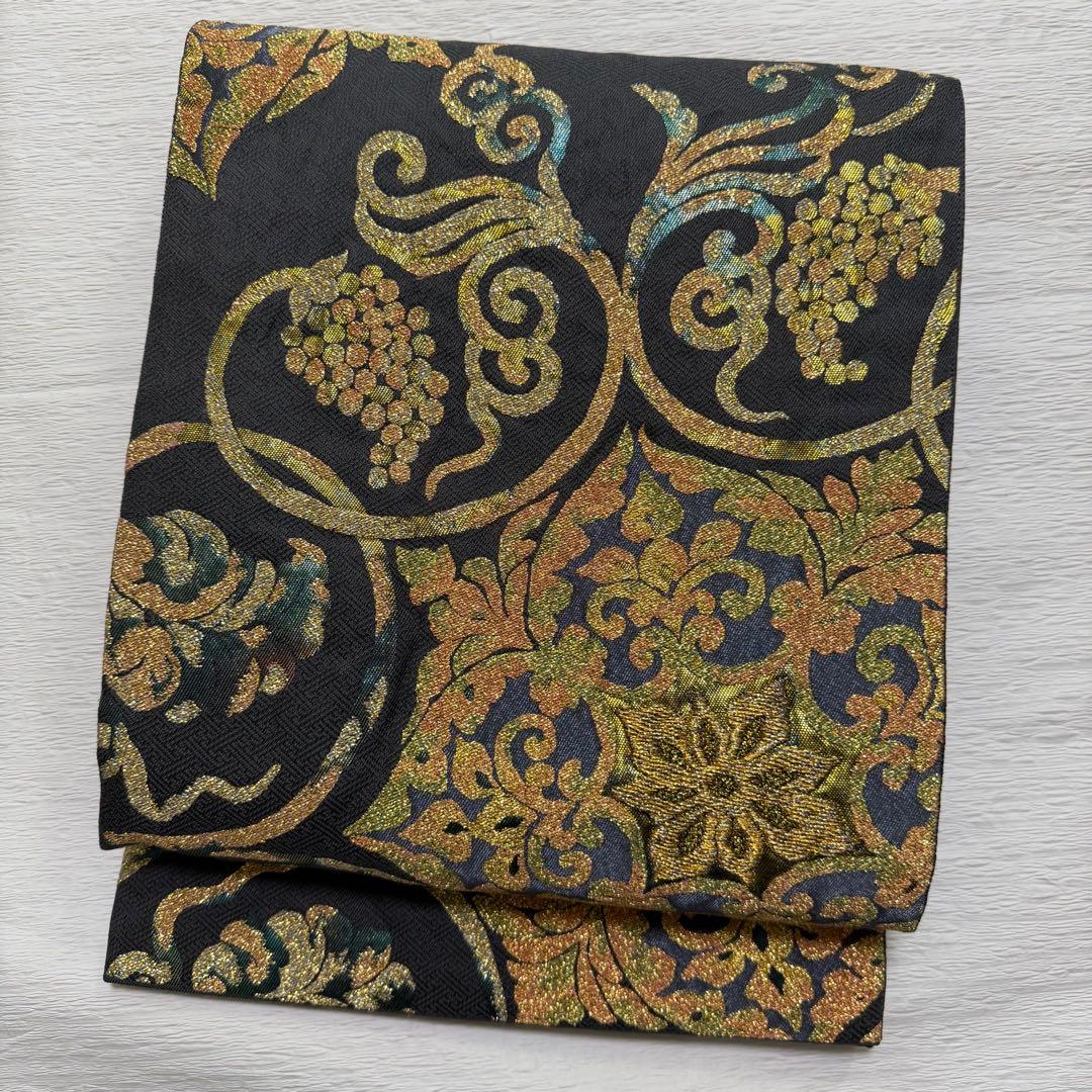 専用　m-83 葡萄唐草 アラベスク　六通 袋帯 正絹 m-83 葡萄唐草 アラベスク 六通 袋帯 正絹