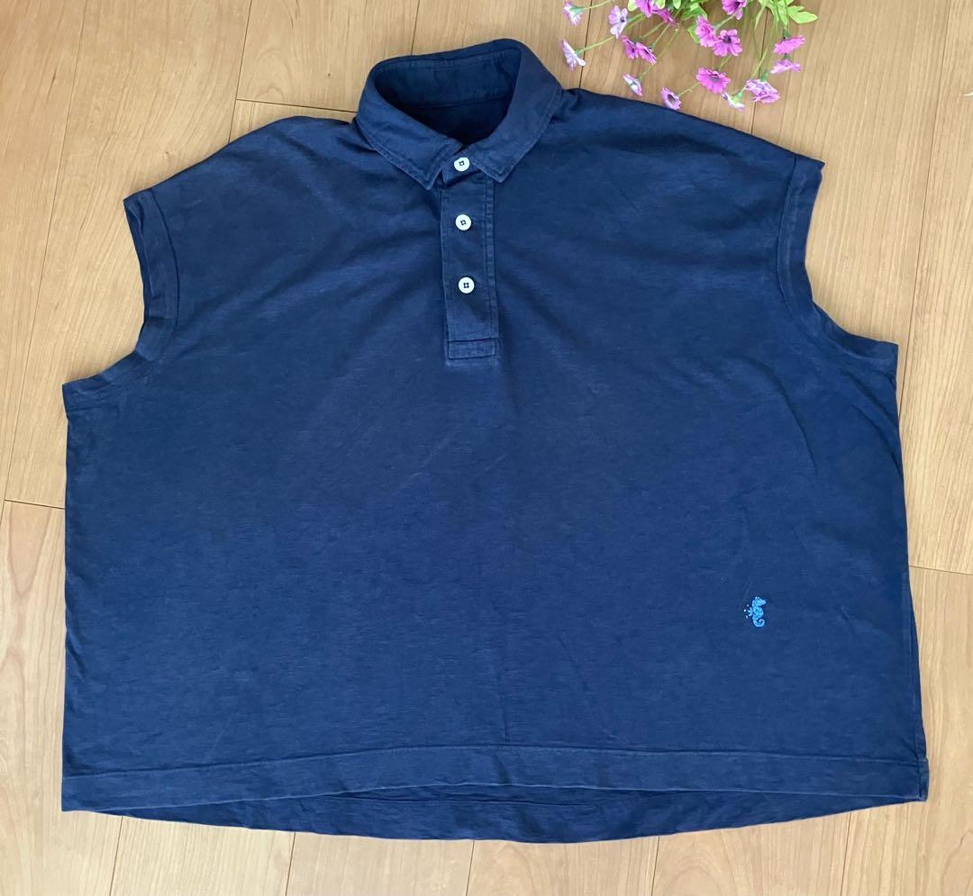 45rpmレディースノースリーブポロシャツ ネイビー ロゴ刺繍 FRED PERRY（フレッドペリー）の「[FRED PERRY/フレッドペリー] ワン