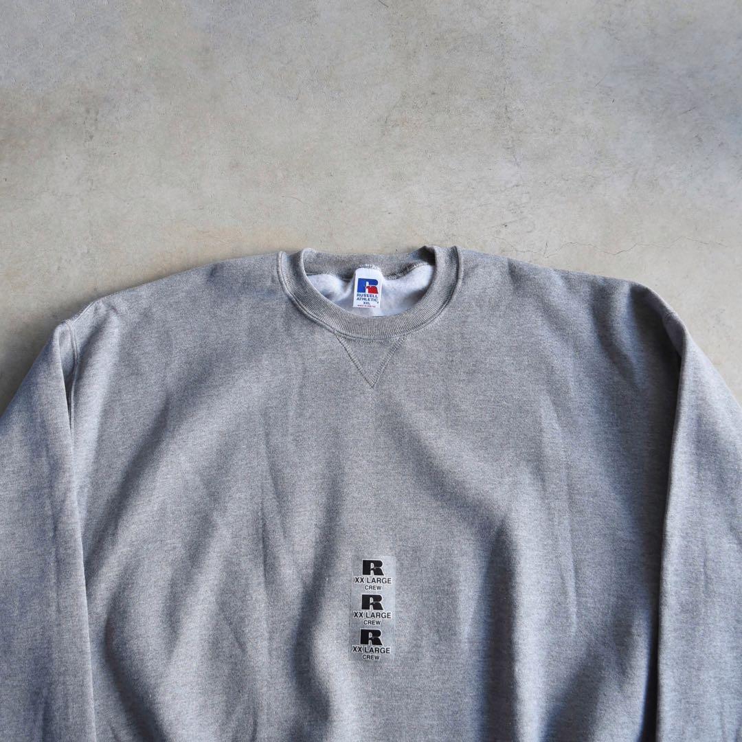 90s RUSSELLラッセル ブランクスウェット 無地 XXL グレー 未使用