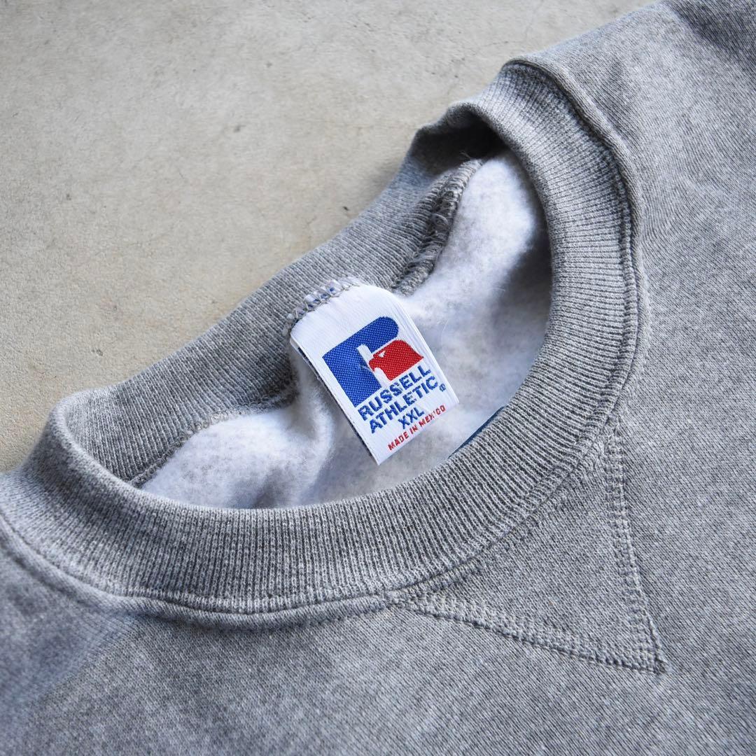 90s RUSSELLラッセル ブランクスウェット 無地 XXL グレー 未使用