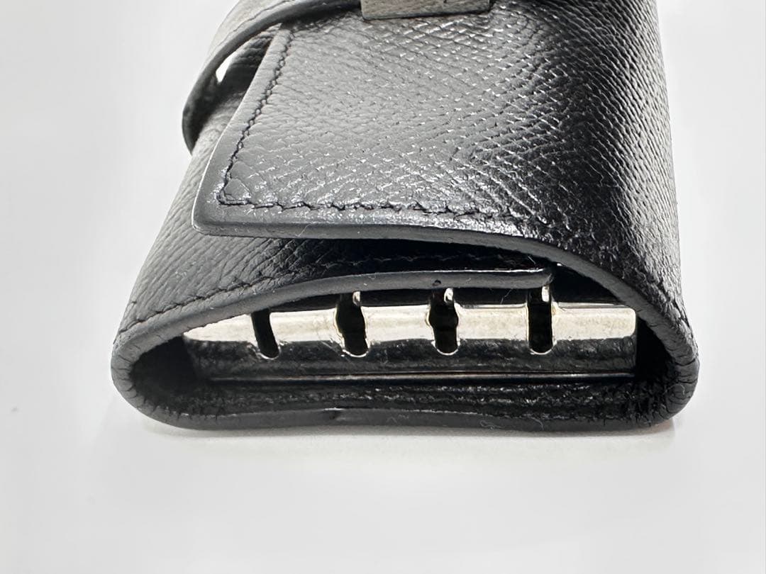 美品】▢I 刻印 エルメス キーケース べアン 4連 レザー（362_35