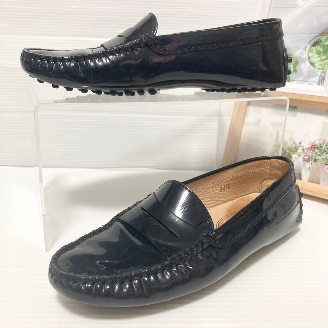TOD'S トッズ ローファー ドライビングシューズ エナメル ゴンミーニ