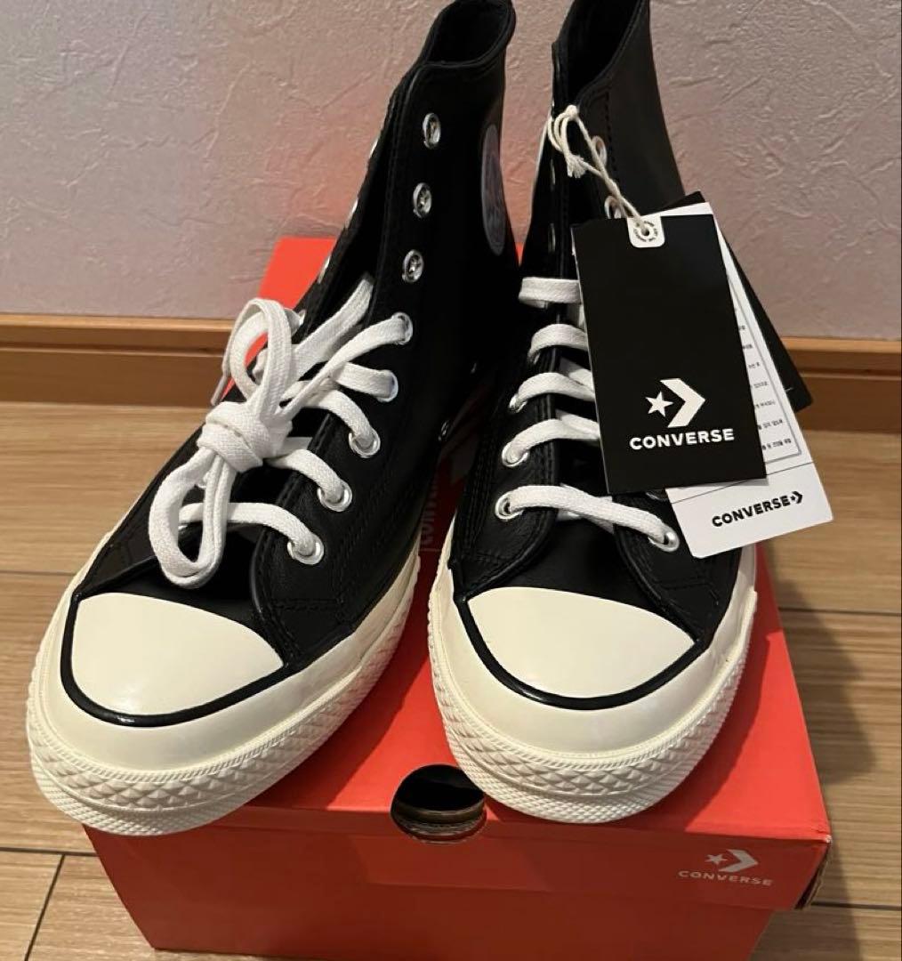 新品！CONVERSE CT70 クラシックレザー ブラック 27.5cm