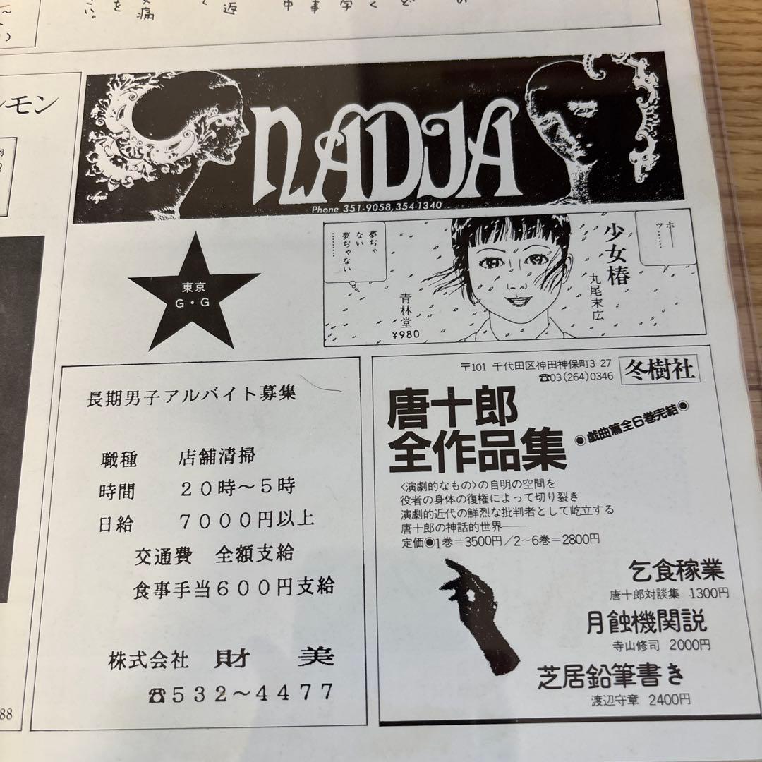 丸尾末広 東京グランギニョル 遠藤ミチロウ 寺山修司 飴屋法水 麿赤兒