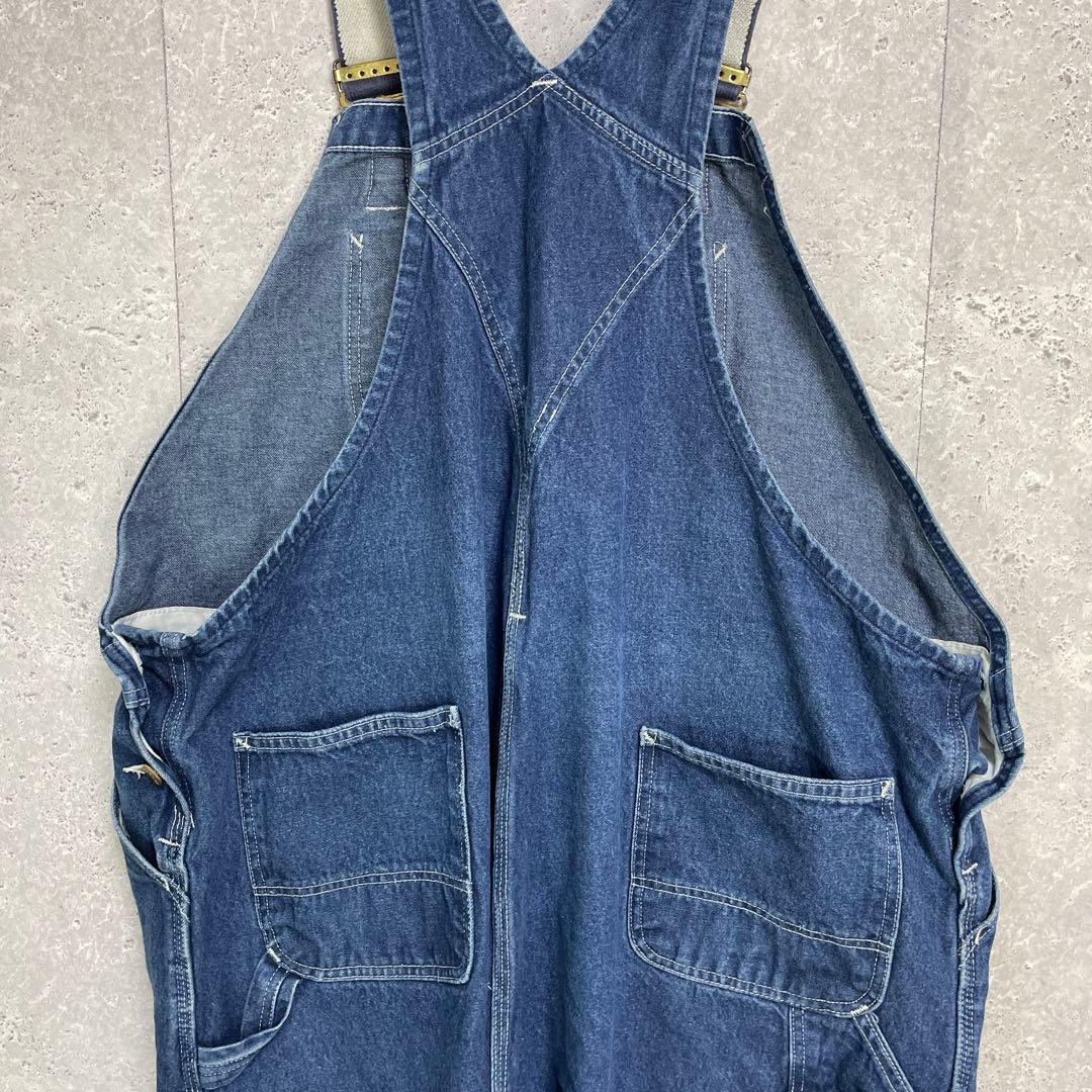 カーハート デニムオーバーオール ペインター ビックサイズ極太W52 L30