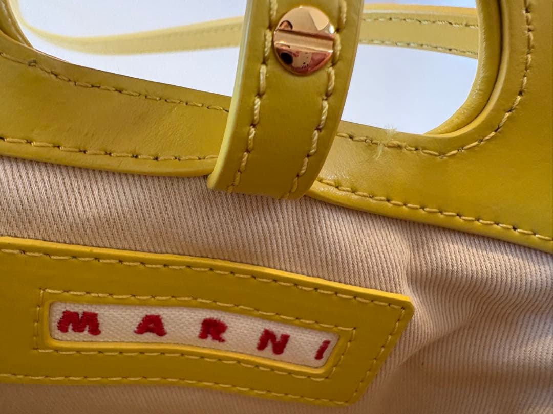 林檎様専用⭐︎ストロー レザー バッグ マルニ ショルダーバッグ カゴ