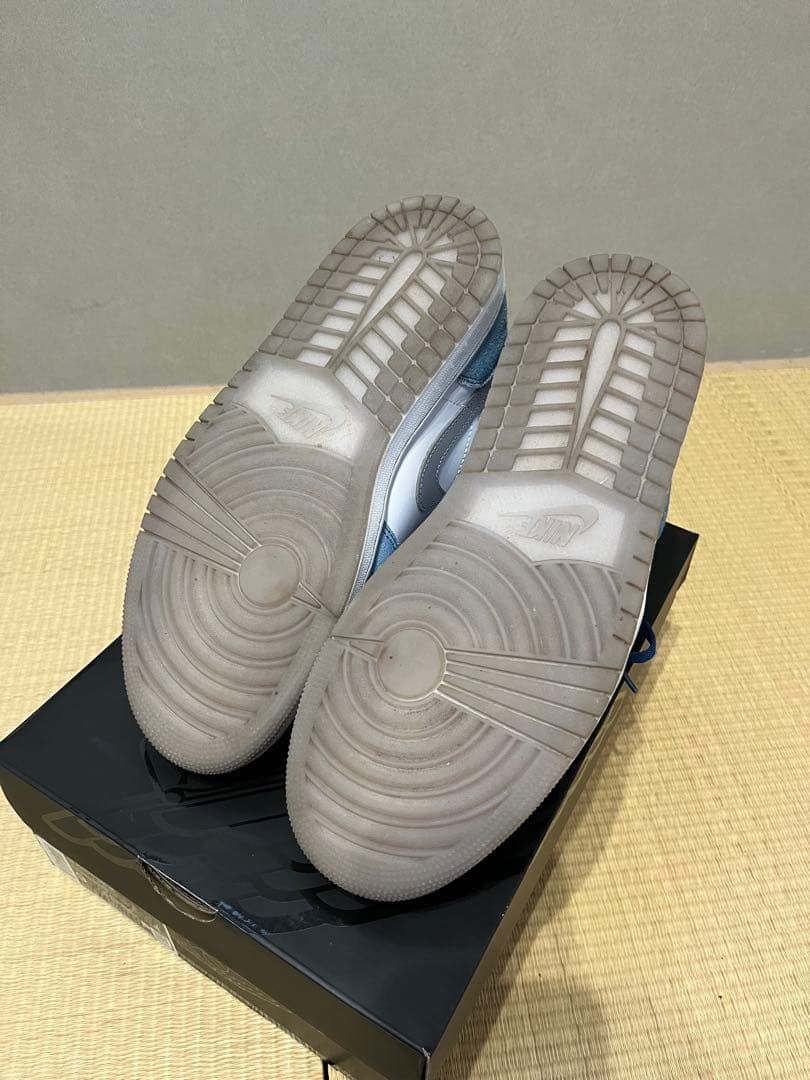 【美品】ナイキ エアジョーダン1 ミッド SE \"フレンチブルー\" 27.0cm