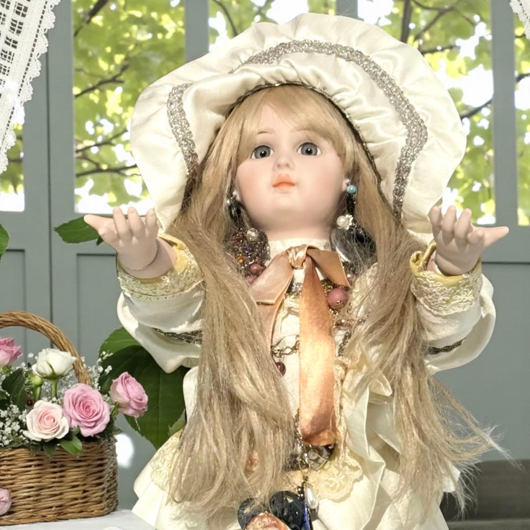 焼きみかん ウエディング ビスクドール ジュモー 幸せを運ぶ人形 BJDドール用ウィッグ 8-9インチ 全6色 MDD/kumako/DDサイズ通用 1/3