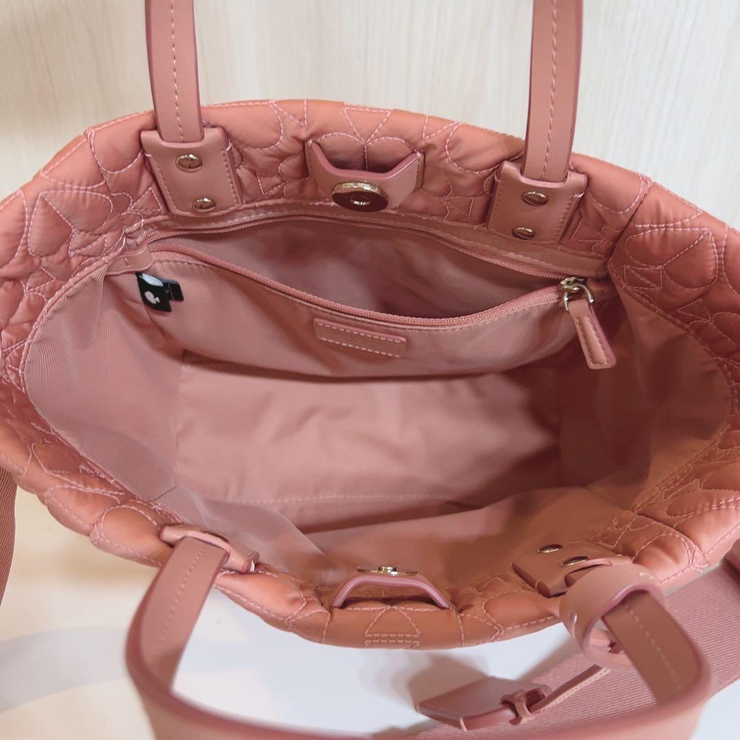 ケイトスペード ティリーキルテッドスモール トート コスメティック