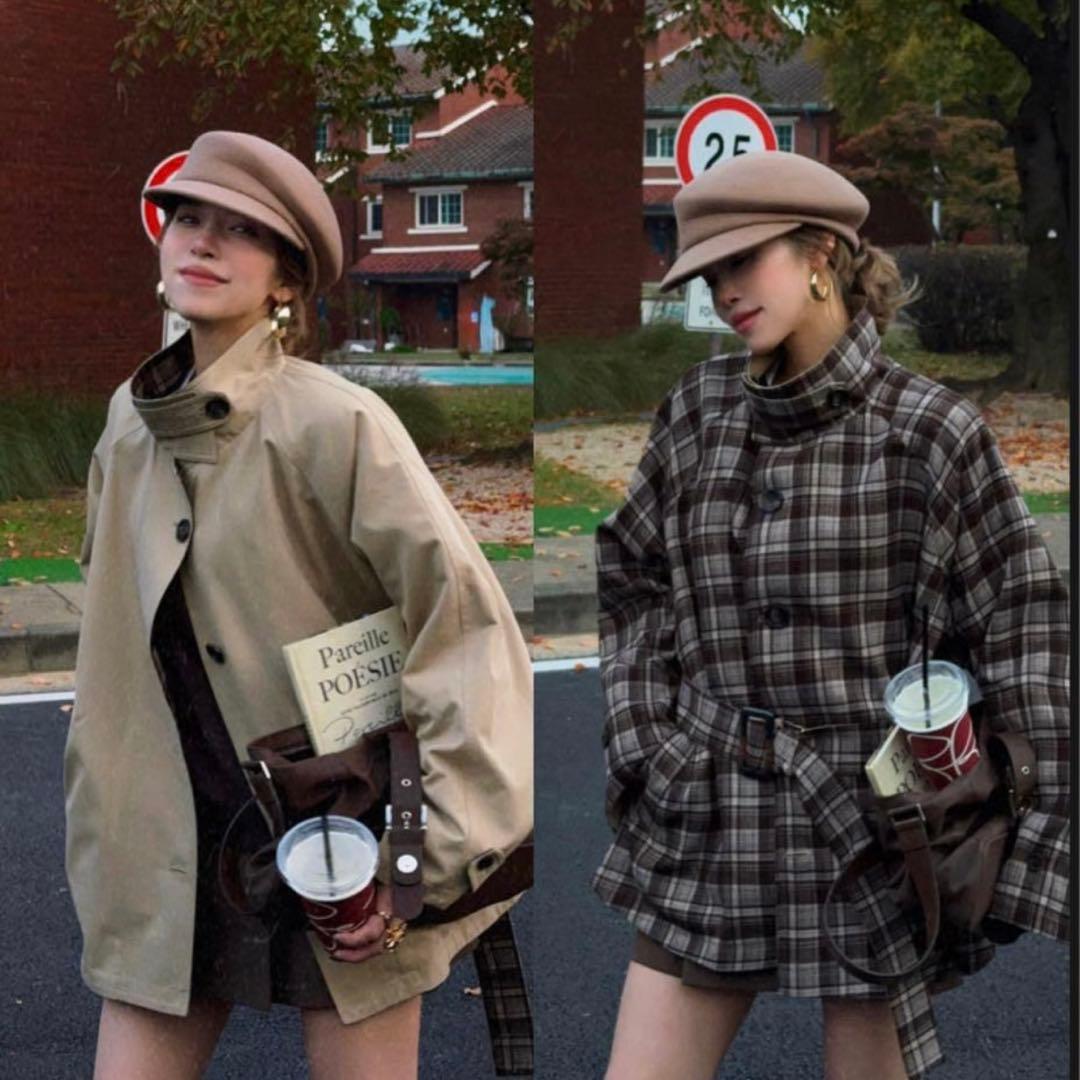 nalm. ナルム リバーシブル トレンチコート 数量限定再入荷】reversible frill half trench | Nalm.