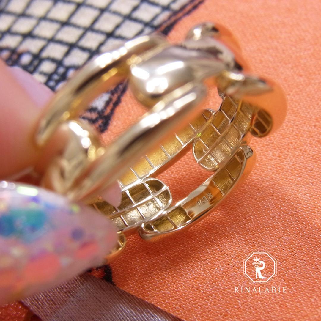 第二弾‼️【S】K18　17号　4.85ｇ　地金リング