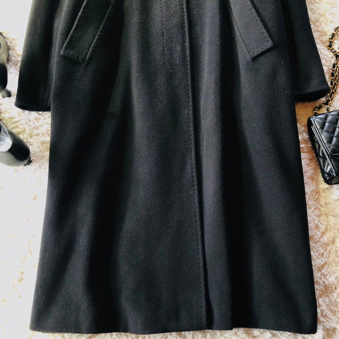 美品✨マックスマーラ マキシコート カシミヤ混 女優襟 白タグ