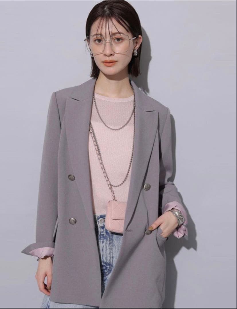 タグ付未使用品】W釦テーラードジャケット - メルカリ