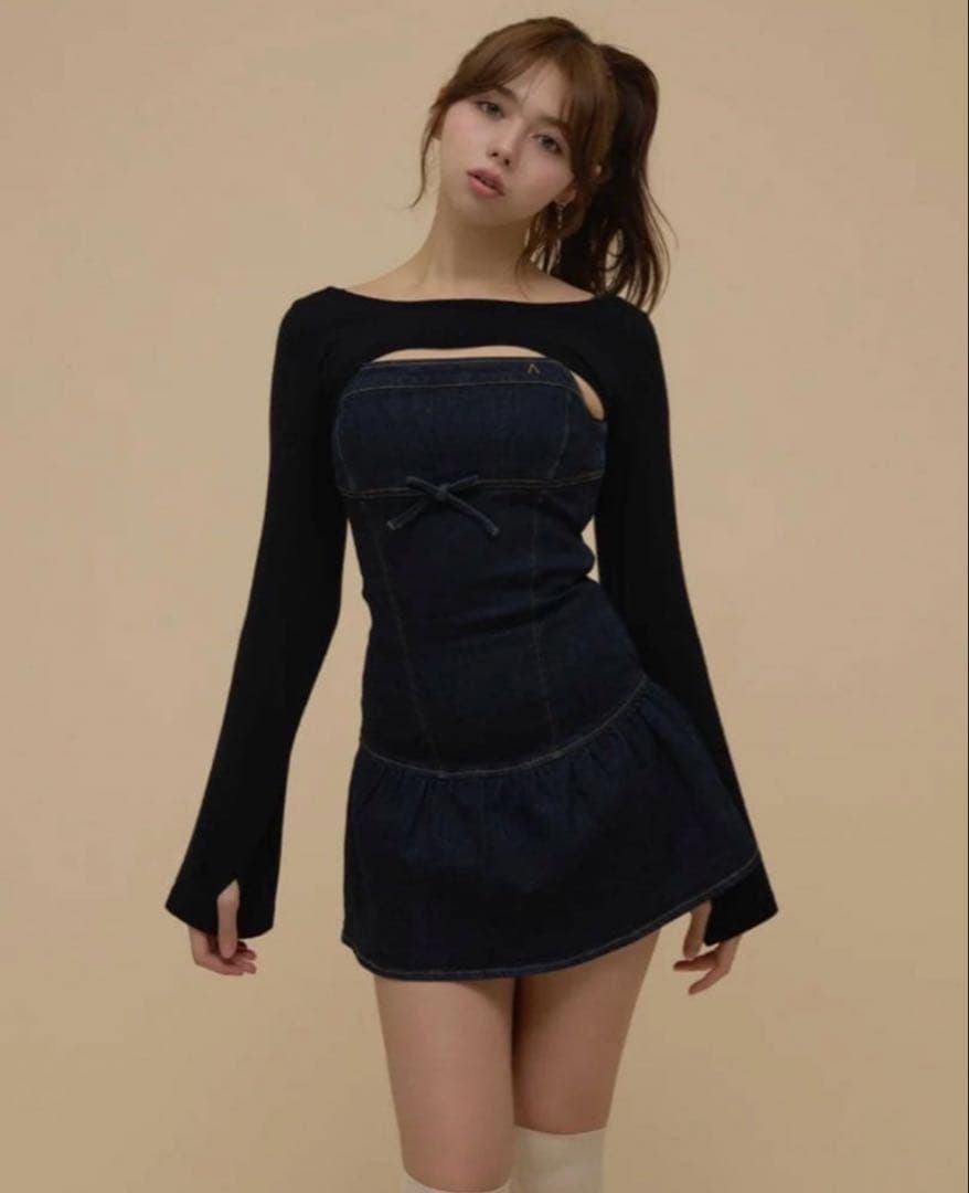 ANDMARY Bonnie denim mini dress - メルカリ