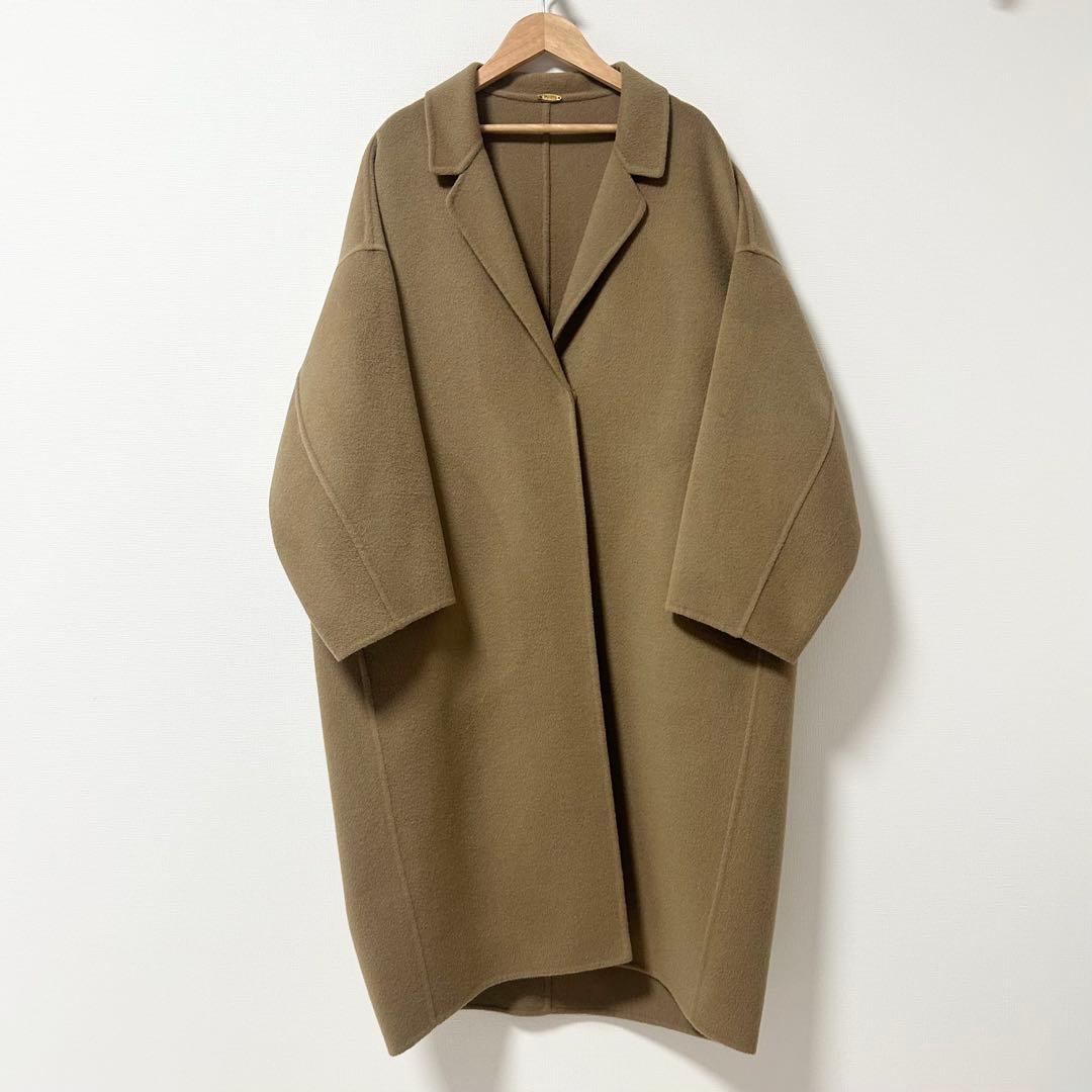 ドゥーズィエムクラス　ウールアンゴラリバーコート　キャメル Deuxieme Classe（ドゥーズィエムクラス）の「ウールアンゴラリバー
