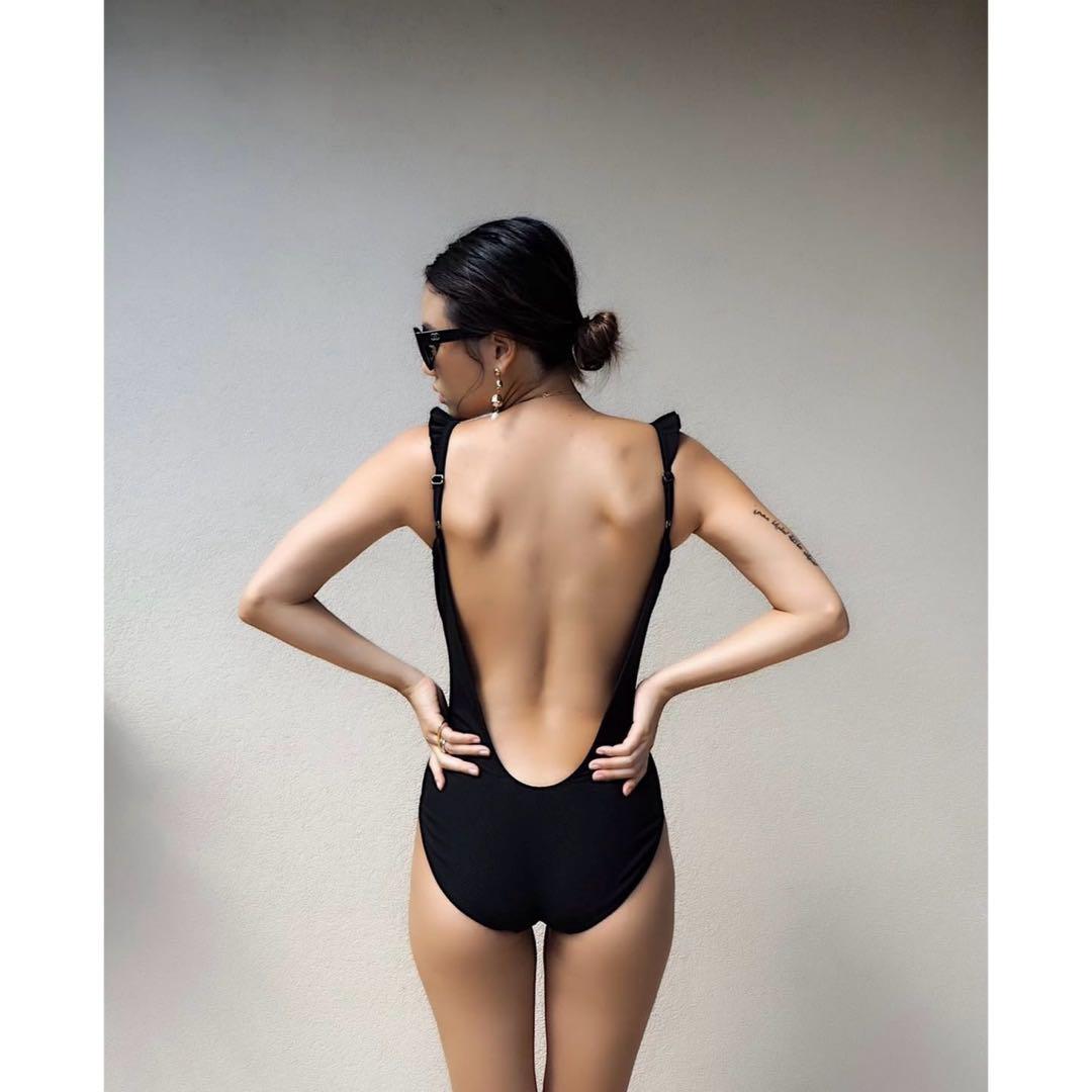 ピンキーMonamour モナム Back open bathing