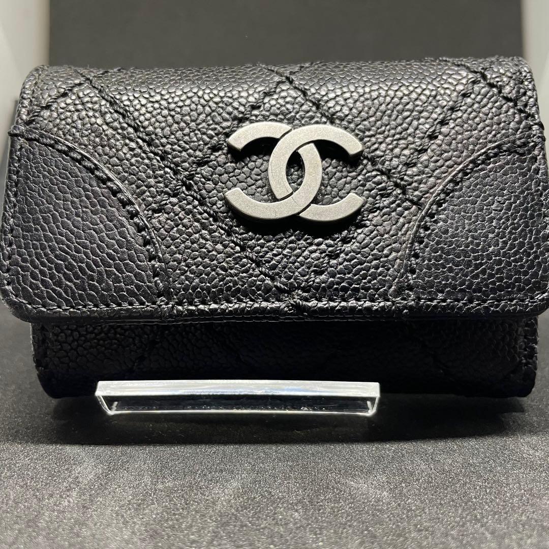 CHANEL⭐︎シャネル⭐︎ブラック×シルバー⭐︎キャビアスキン　6連キーケース 楽天市場】シャネル キーケース キャビアスキンの通販