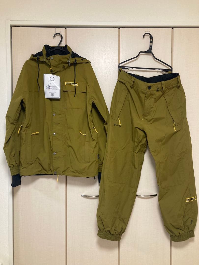 VOLCOMジャケットS、パンツM 上下セット　ロンゴ　スノーボード　カーキー VOLCOM（ボルコム） 23-24 VOLCOM/ボルコム LONGO GORE-TEX pant
