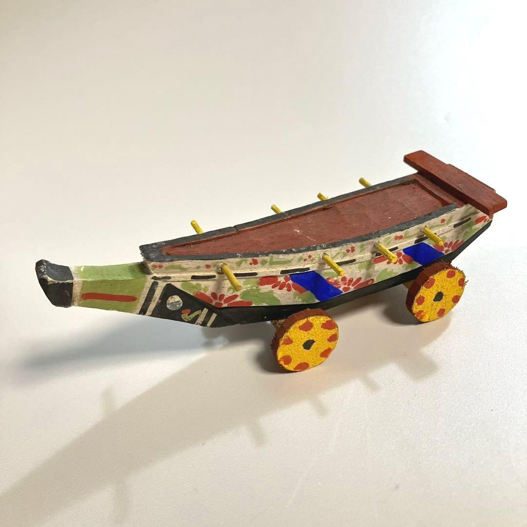 郷土玩具 古作 高知 土佐 鯨船 捕鯨 クジラ漁 木彫り 木彫人形 民芸