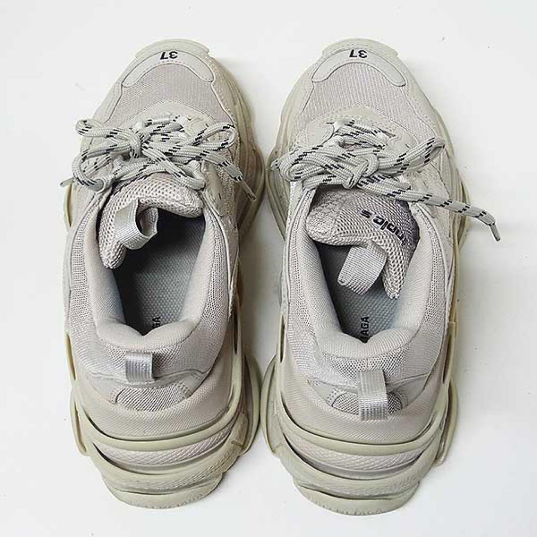 【BALENCIAGA】トリプルS スニーカー 37（24.5cm）グレー