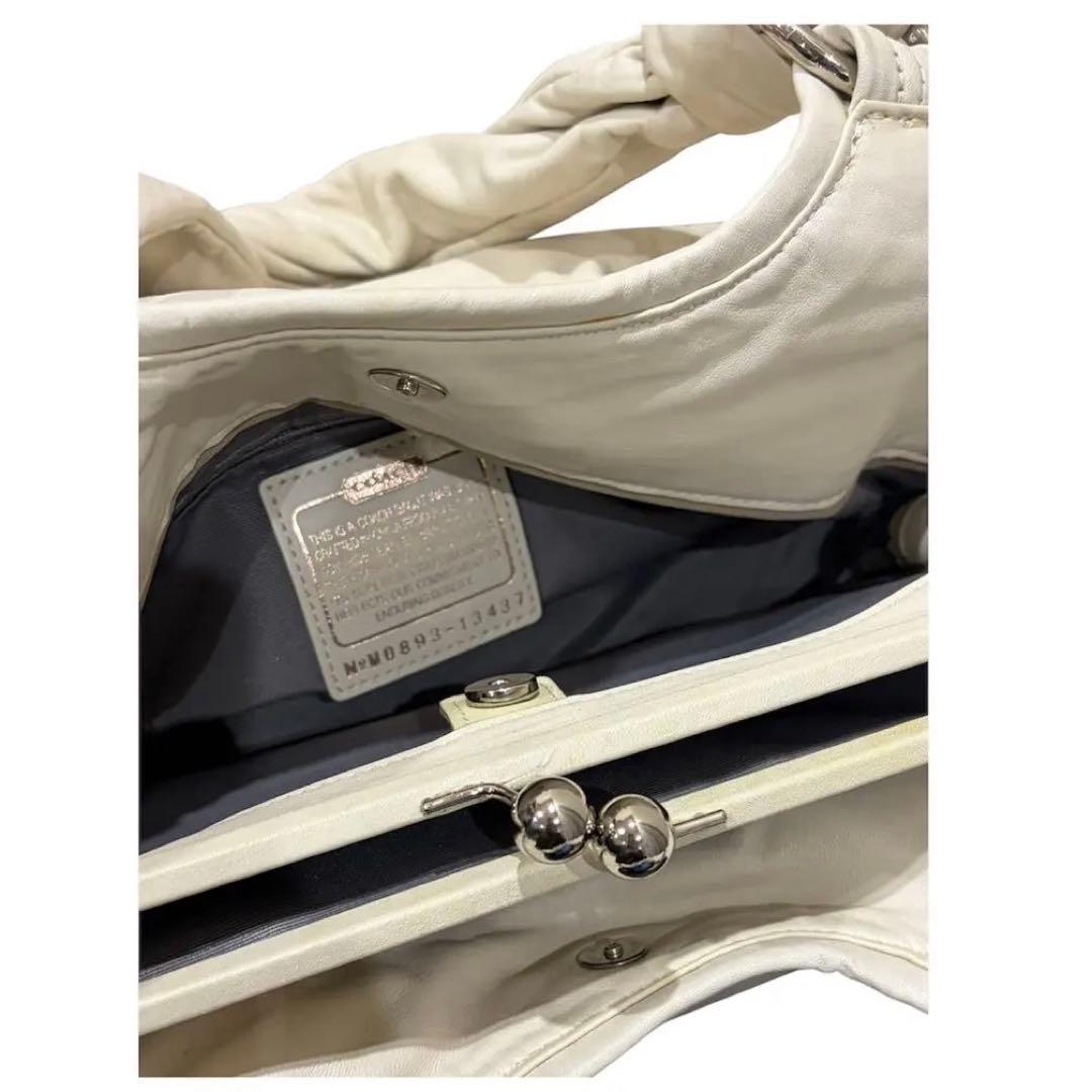 coach コーチ ハンド ワンショルダー がま口 レザー y2k - メルカリ