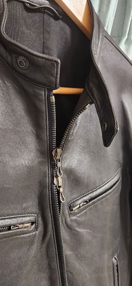 中田英寿着用 アタッチメント ラムレザー シングルライダース - メルカリ