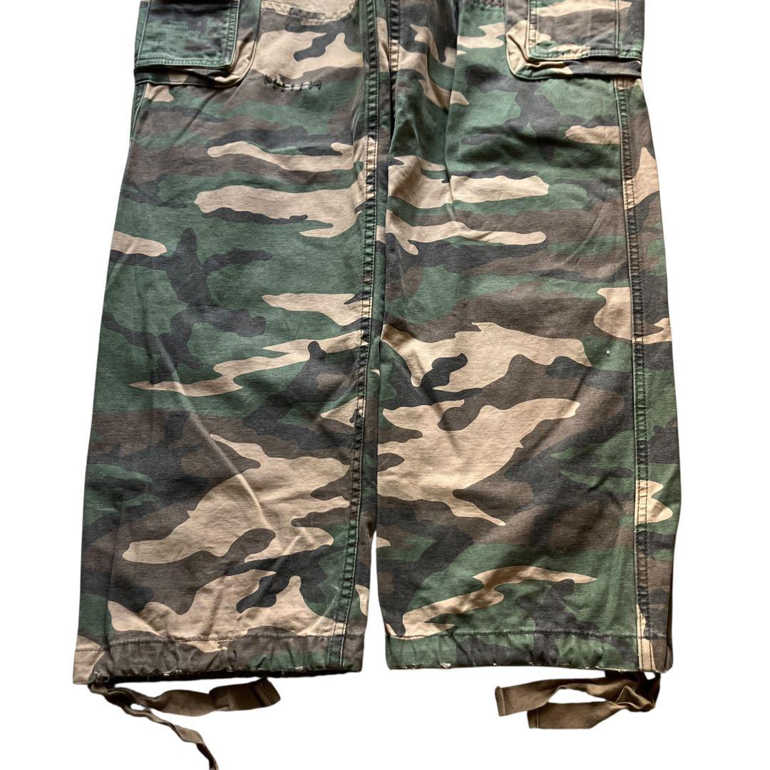 極太00s Abercrombie&Fitch 迷彩ミリタリーワイドカーゴパンツ - メルカリ