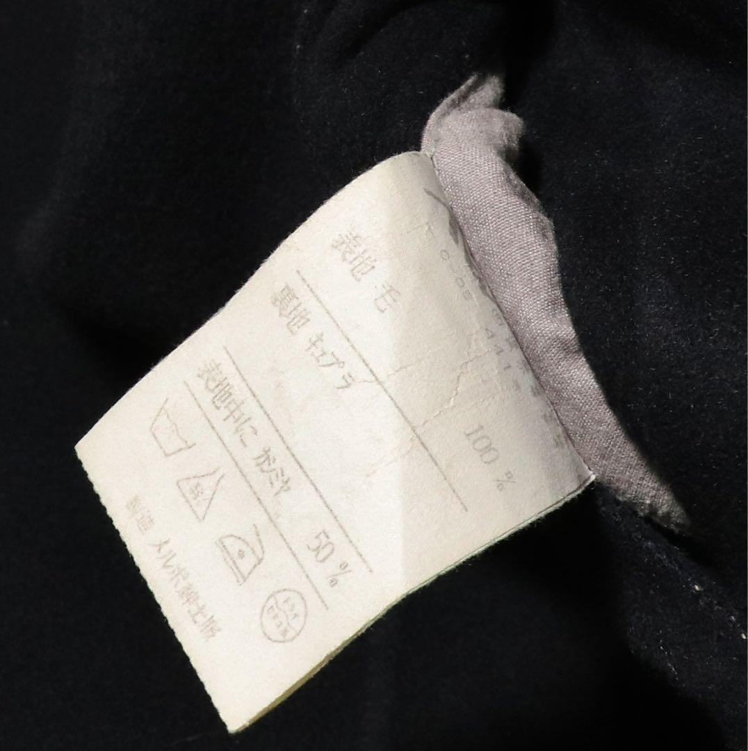 GIVENCHY☆ダブル ハーフコート☆カシミヤ ウール☆短丈☆80s☆黒☆S