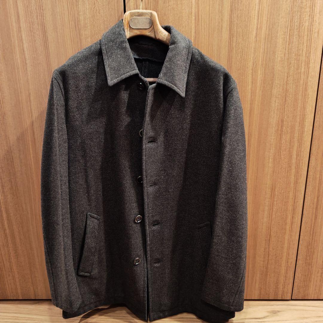 ジル サンダー ステンカラーコート ダークグレー サイズ46の通販はau