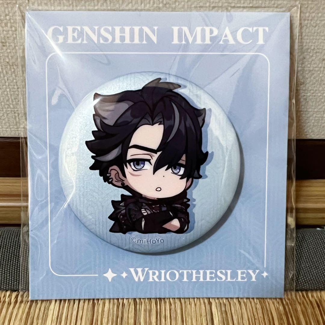 公式正規品 原神 リオセスリ ちびキャラ 缶バッジ パイモンの絵 バッチ