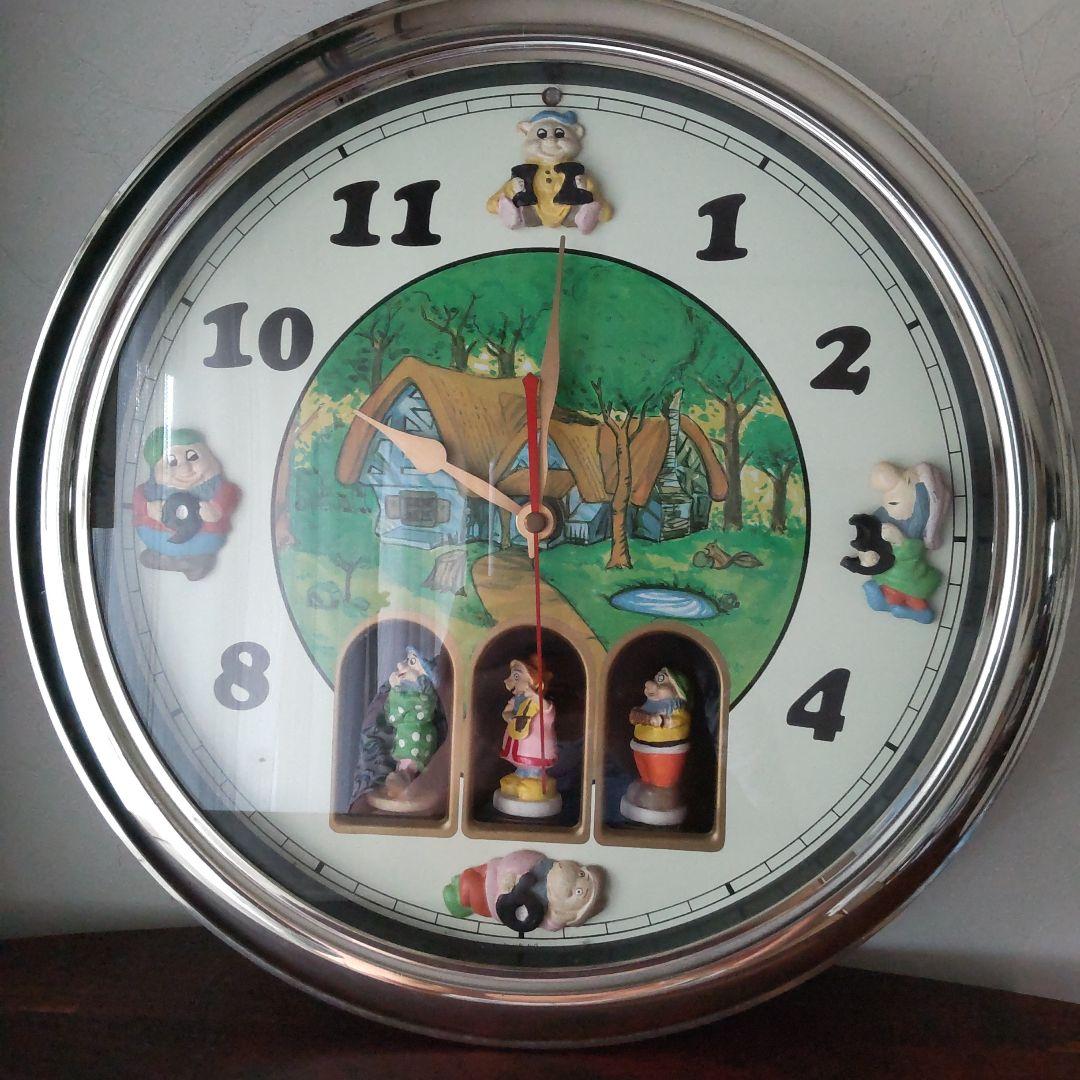 からくり時計 ジャンク品 小人たち掛け時計 - メルカリ