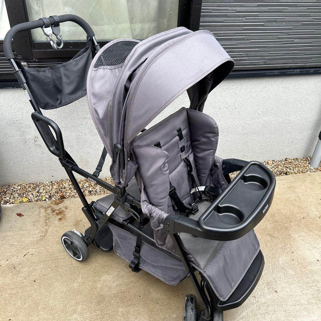 【良品】カトージ　二人乗りベビーカー　二人でゴー ベビーカー 二人でゴー（グレー）」について｜カトージの商品