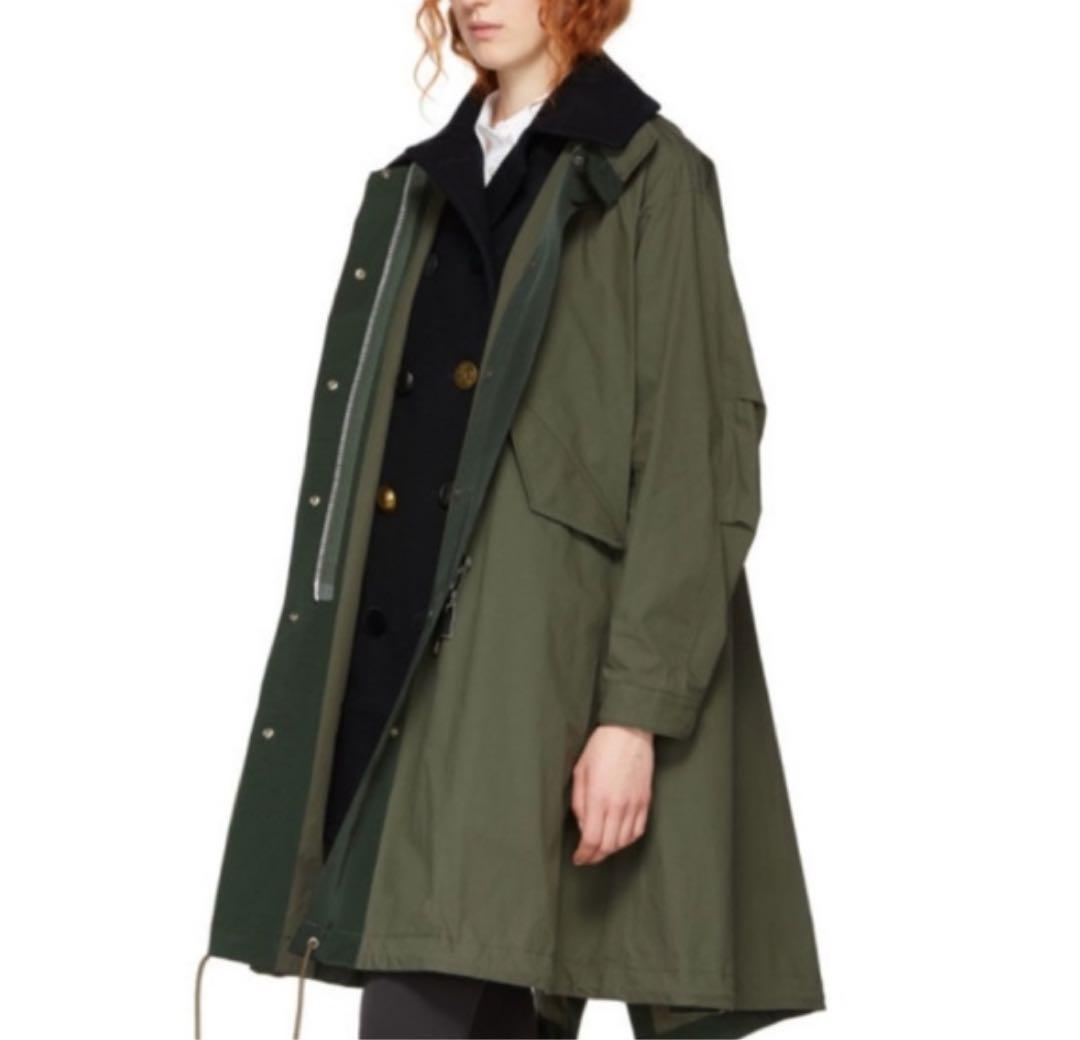美品希少sacai サカイドッキングモッズコートsize1 - メルカリ