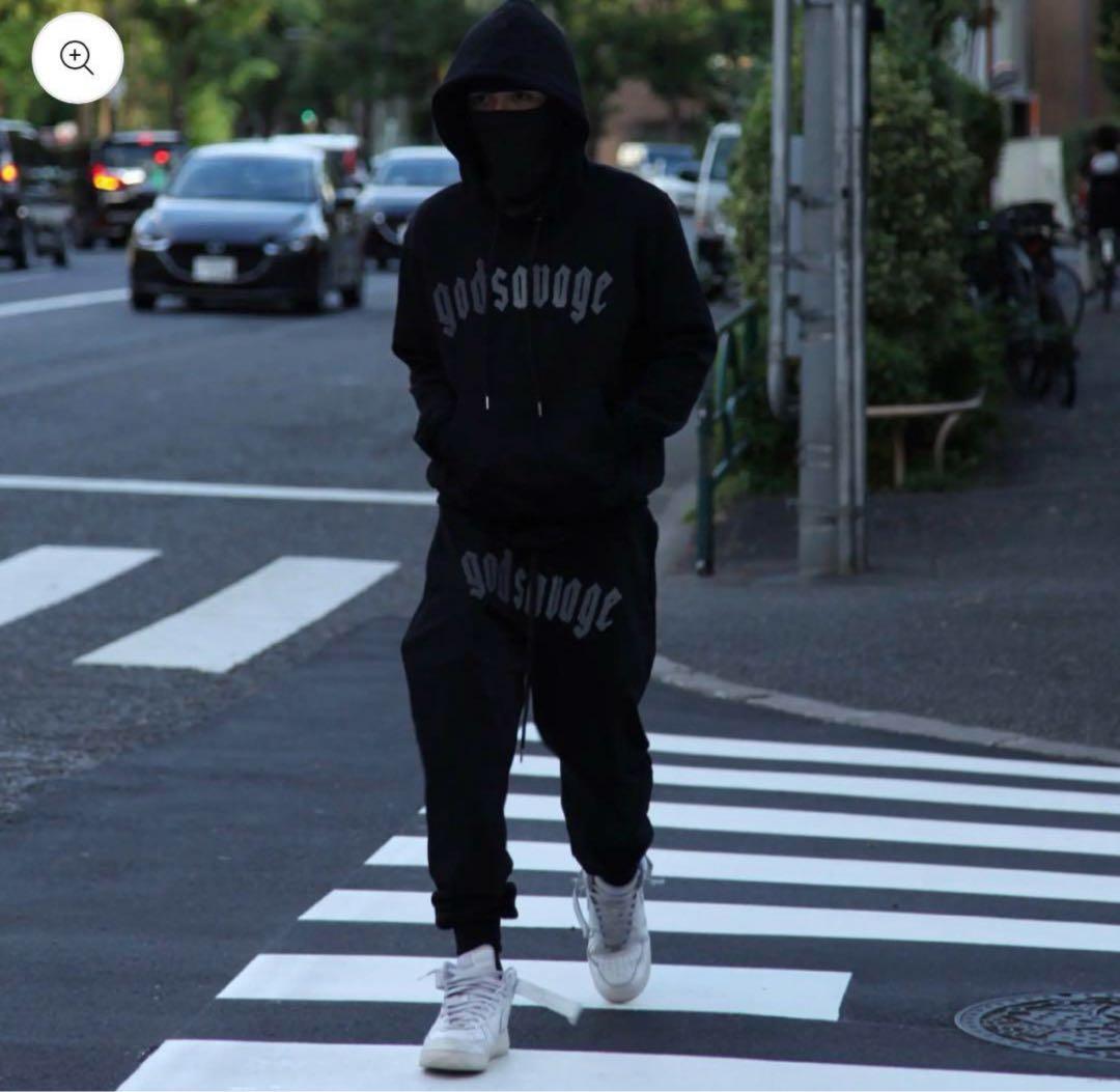 god savage 上下セットアップ ブラック M - メルカリ