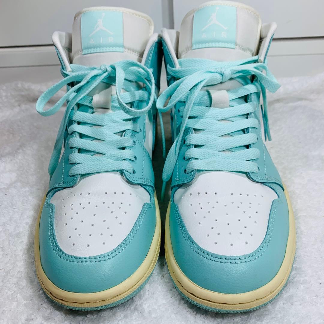 ⭐️美品ナイキ ウィメンズ エアジョーダン1 ミッド ライトデュー 24.5cm